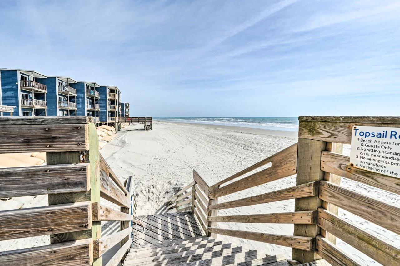 North Topsail Condo - Steps To Beach! Норт-Топсейл-Бич Экстерьер фото